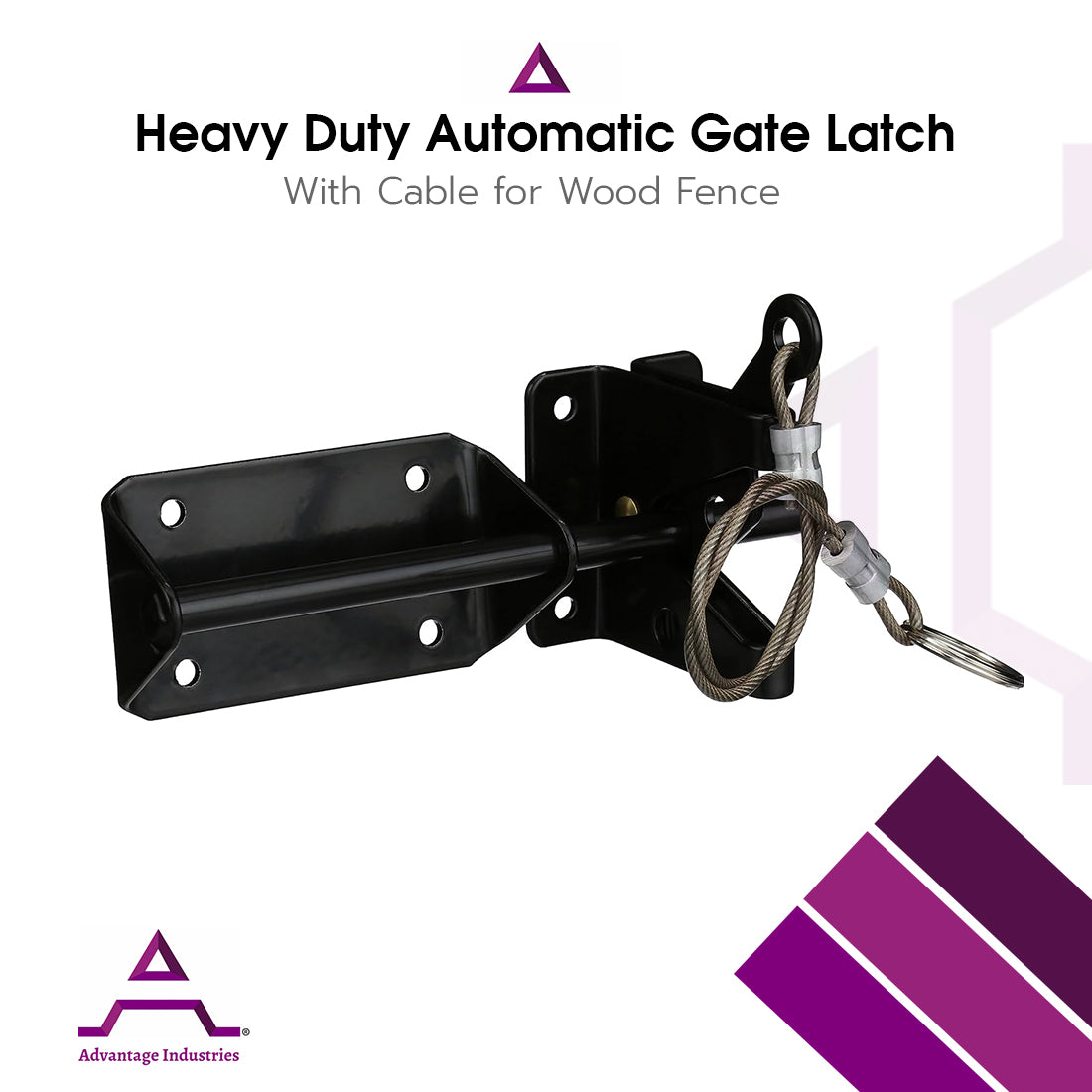 Advantage Industries Heavy Duty Gravity Latch with Cable (AD2013)