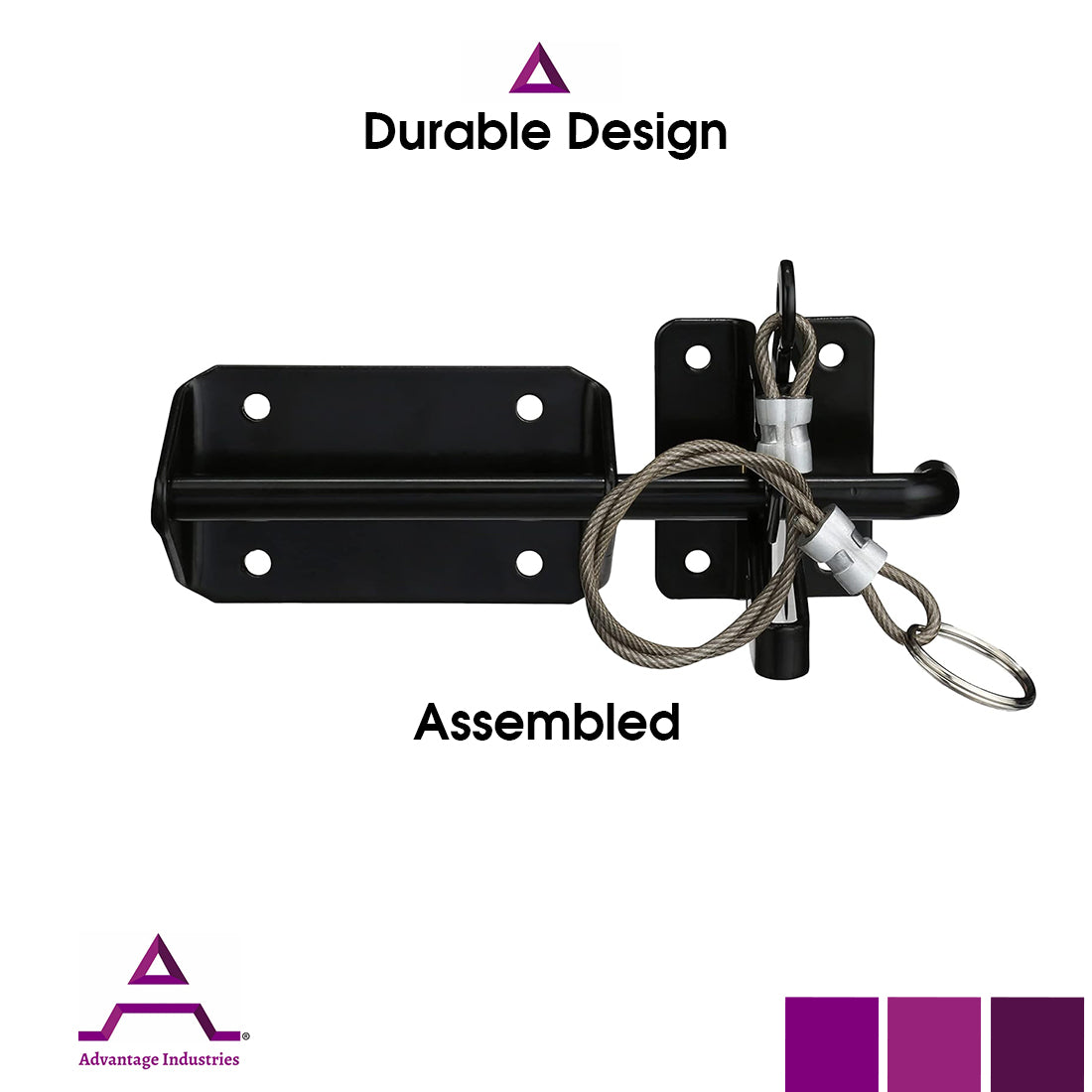 Advantage Industries Heavy Duty Gravity Latch with Cable (AD2013)